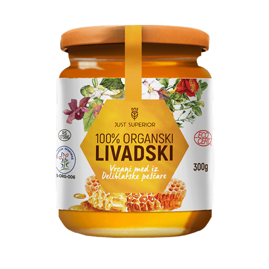 Organski Livadski Med 300gr Organski Livadski Med deliblato 300gr