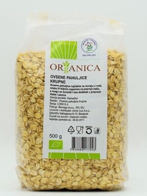 Organske Ovsene Pahuljice Krupne Organica 500g
