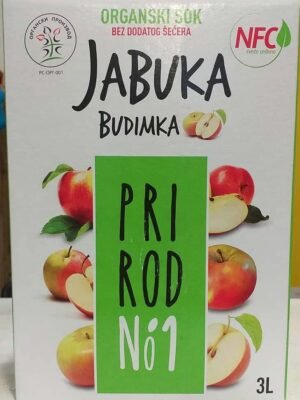 Organski Sok Jabuka Budimka bez šećera PrirodNo1 3L