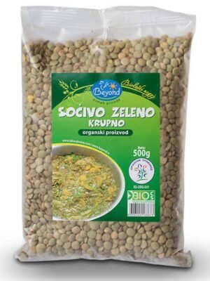 Organsko Sočivo Zeleno Krupno Beyond 500g