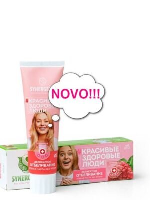 Synergetic Ekološka Pasta za Zube Bez Fluora Delikatno Izbeljivanje Malina i Menta 100g