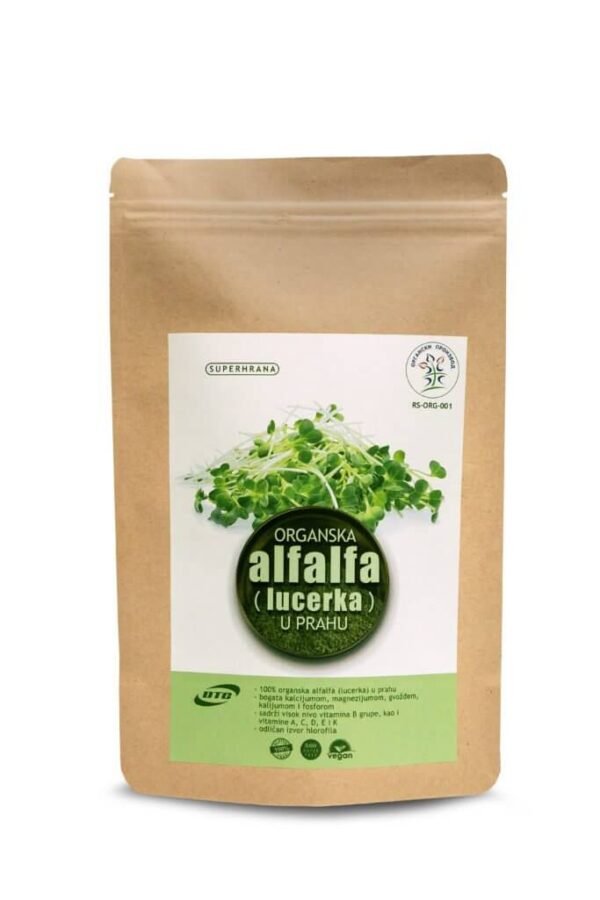 organska alfalfa u prahu superhrana dtc 100g