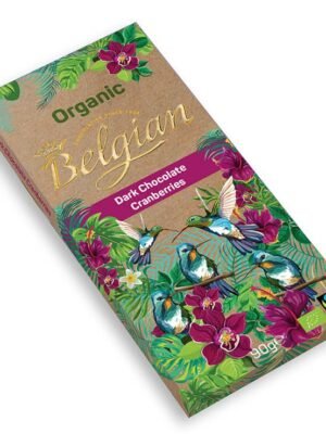 Organska Crna Čokolada sa Brusnicom Belgian 90g