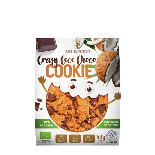 organski crazy coco choco cookie just superior 48g