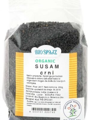 organski susam crni bio spajz 200g