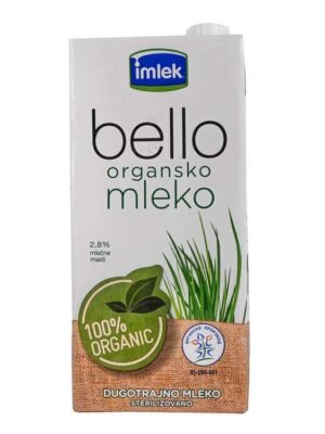 Organsko Mleko Dugotrajno 2.8%mm Bello 1L