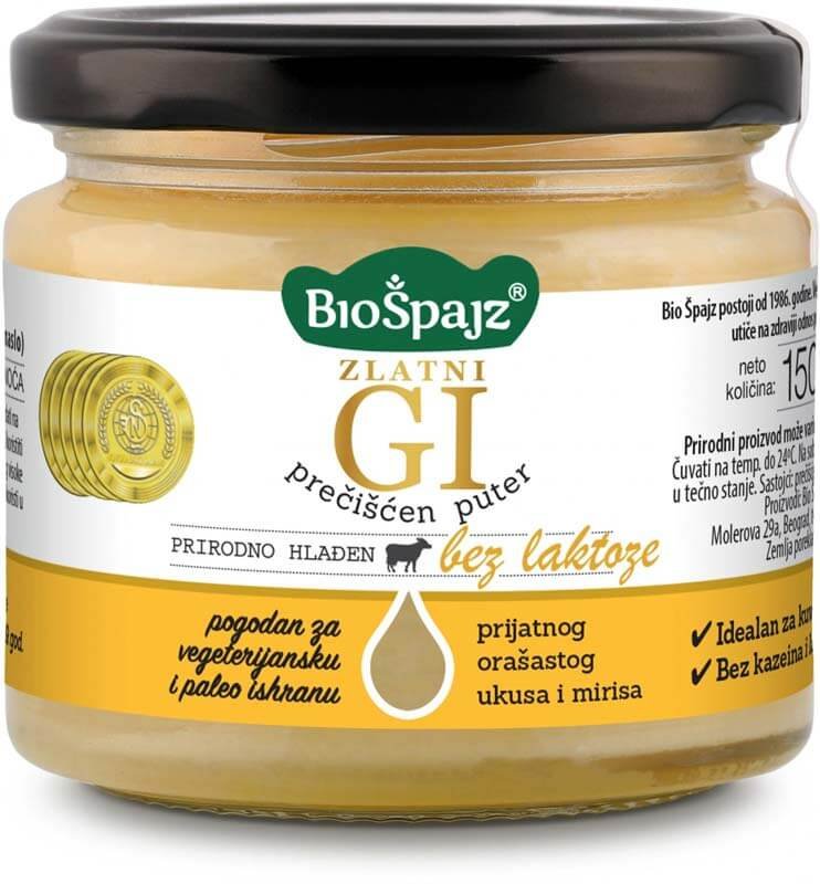 zlatni gi preciscen puter bio spajz 150g zlatni gi preciscen puter bio spajz 150g