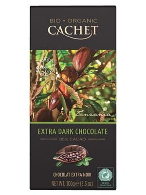 Organska Crna Čokolada 85% Cachet 100g