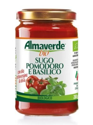 Organski Sos od Paradajza i Bosiljka Almaverde 280g