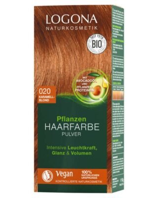 Organska Boja za Kosu Karamel Blond Logona 100g