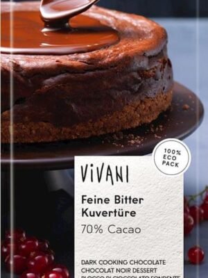 Organska Crna Čokolada za Kuvanje 70% Vivani 200g