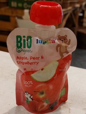 Organska Baby Kaša Jabuka Kruška Jagoda Lupilu 90g