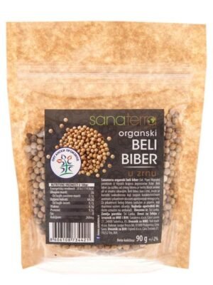 Organski Beli Biber Zrno Sanaterra 90g