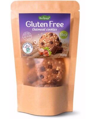 Organski Ovseni Keks sa Čokoladom i Lešnikom Bio Špajz 100g