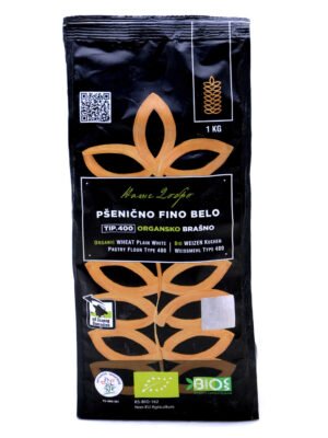 Organsko Pšenično Fino Brašno Tip 400 Naše Dobro 1kg