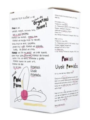 Ekološki Dnevni Ulošci Slip Pom Pom 40 komada