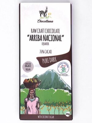 Organska Crna Čokolada 76% Chocollama 40g