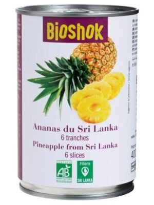 Organski Kuvani Ananas Kriške 400g