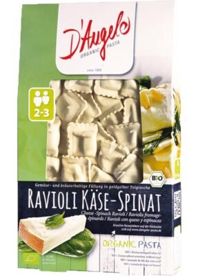 Organski Ravioli Spanać i Sir D’Angelo 250g
