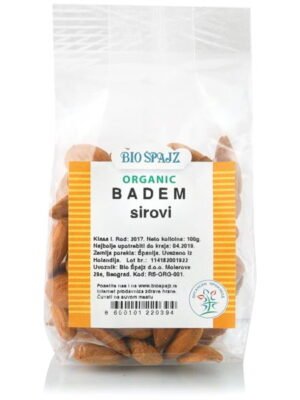 Organski Sirovi Badem Bio Špajz 100g