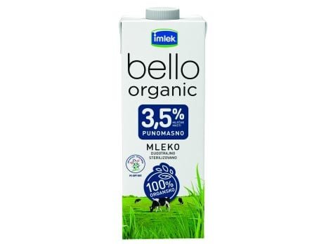 organsko mleko dugotrajno 3.5% bello 1L