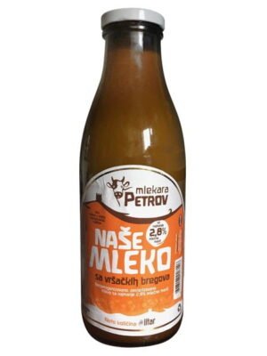 Mleko Staklena Flaša Mlekara Petrov 750ml