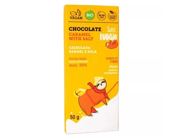 organska cokolada karamel i so vegan super fudgio 50g