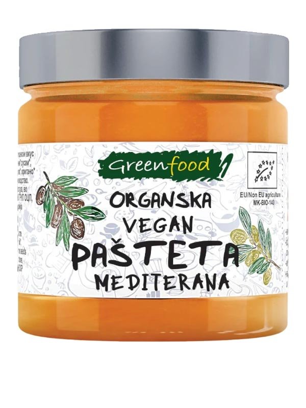 Organska Pasteta Mediteran GreenFood 185g Organska Pasteta Mediteran GreenFood 185g