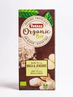 Organska Tamna Čokolada Sa Maca i Đumbir Torras 100g