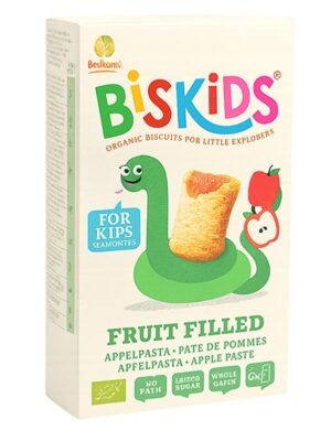 Organski Biskvit Punjen Filom od Jabuka Biskids 120g